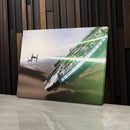 Star Wars Millennium Falcon Tie Fighter Canvas Art - The Force Awakens