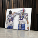 Josh Allen & Stefon Diggs Canvas Art – Buffalo Bills Wall Decor