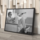 Steve McQueen's Revolver Canvas Art - Classic Movie Wall Decor Print