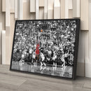 Michael Jordan The Last Shot Canvas Print – Chicago Bulls Basketball Wall Art Decor