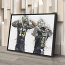 Michael Thomas & Alvin Kamara Canvas Art – New Orleans Saints Wall Decor