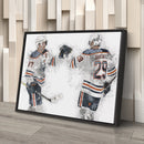 Connor McDavid & Leon Draisaitl Canvas Art – Edmonton Oilers Wall Decor