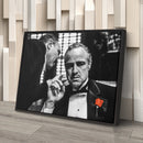 The Godfather Canvas Art – Black & White Wall Decor