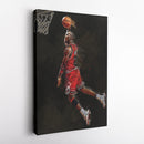 Michael Jordan Slam Dunk Canvas – Chicago Bulls Basketball Wall Art for Home & Man Cave