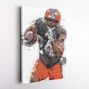 Nick Chubb Canvas Art – Cleveland Browns Wall Decor