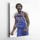 Joel Embiid Canvas Art – Philadelphia 76ers Wall Decor