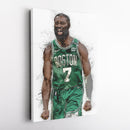 Jaylen Brown Canvas Art – Boston Celtics Wall Decor
