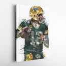 Aaron Rodgers Canvas Art – Green Bay Packers Wall Decor