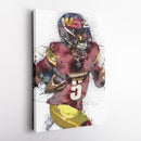 Jayden Daniels Canvas Art – Washington Commanders Wall Decor
