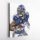 Saquon Barkley Canvas Art – New York Giants Wall Decor