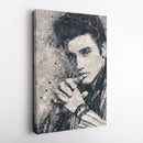 Elvis Presley Canvas – Geometric Music Wall Art Gift for Rock & Roll Fans