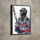 Ronald Acuna Jr. Poster Atlanta Braves Baseball Hand Made Posters Canvas Print Kids Wall Art Home Man Cave Gift Decor