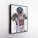 Eli Manning Canvas Art – New York Giants Wall Decor