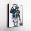 A.J. Brown Canvas Art - Philadelphia Eagles Wall Decor