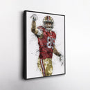 George Kittle Canvas Art – San Francisco 49ers Wall Decor