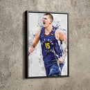 Nikola Jokic Art Poster Denver Nuggets Basketball Hand Made Posters Canvas Print Wall Art Home Man Cave Gift Decor