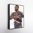 Damian Lillard Canvas Art – Portland Trail Blazers Superstar Wall Decor