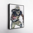 Alvin Kamara Canvas Art – New Orleans Saints Wall Decor