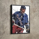 Wayne Gretzky Poster New York Rangers Hockey Hand Made Posters Canvas Print Wall Art Home Decor