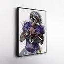 Lamar Jackson Canvas Art – Baltimore Ravens Wall Decor