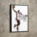 Dwyane Wade Poster Miami Heat Quote Basketball Hand Made Posters Canvas Print Wall Art Home Decor