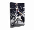Rob Gronkowski Spiking the Ball Poster New England Patriots Football Hand Made Posters Canvas Print Kids Wall Art Man Cave Gift Home Decor