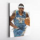 Carmelo Anthony Canvas Art – Denver Nuggets Wall Decor