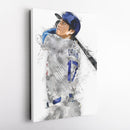 Shohei Ohtani Canvas Art – Los Angeles Dodgers Wall Decor