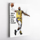 LeBron James Quote Canvas Art – Lakers Wall Decor