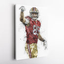 George Kittle Canvas Art – San Francisco 49ers Wall Decor