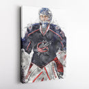 Sergei Bobrovsky Canvas Art – Columbus Blue Jackets Wall Decor