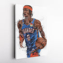 Shai Gilgeous-Alexander Canvas Art – Thunder SGA Wall Decor