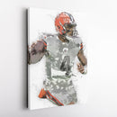 Deshaun Watson Canvas Art – Cleveland Browns Wall Decor