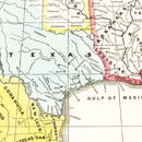 Vintage Map of Mexico And United States 1846