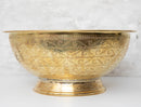 Handcrafted Engraved Brass Vessel Sink