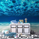 Underwater Wallpaper. View of Tropical Beach Wall Mural
