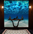 Underwater Wallpaper. View of Tropical Beach Wall Mural