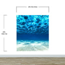 Underwater Wallpaper. View of Tropical Beach Wall Mural