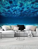 Underwater Wallpaper. View of Tropical Beach Wall Mural