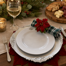 Fleur de lis Melamine Lunch Plates - Set of 4