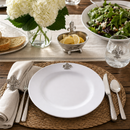 Fleur de lis Melamine Lunch Plates - Set of 4