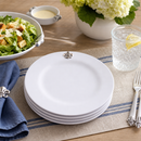 Fleur de lis Melamine Lunch Plates - Set of 4