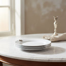 Fleur de lis Melamine Lunch Plates - Set of 4