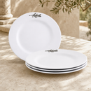 Olive Melamine Lunch Plates - Set of 4