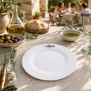 Olive Melamine Lunch Plates - Set of 4