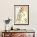 Vintage Map of Palestine 1871
