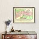 Vintage Map of Salem, Massachusetts 1930