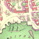 Vintage Map of Salem, Massachusetts 1930