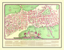 Vintage Map of Salem, Massachusetts 1930