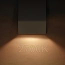 DLA06 6-Pack 2W Low Voltage 2700K Warm White Integrated LED Outdoor Deck Down Lights Package, 12V LED Step Patio Landscape Lights